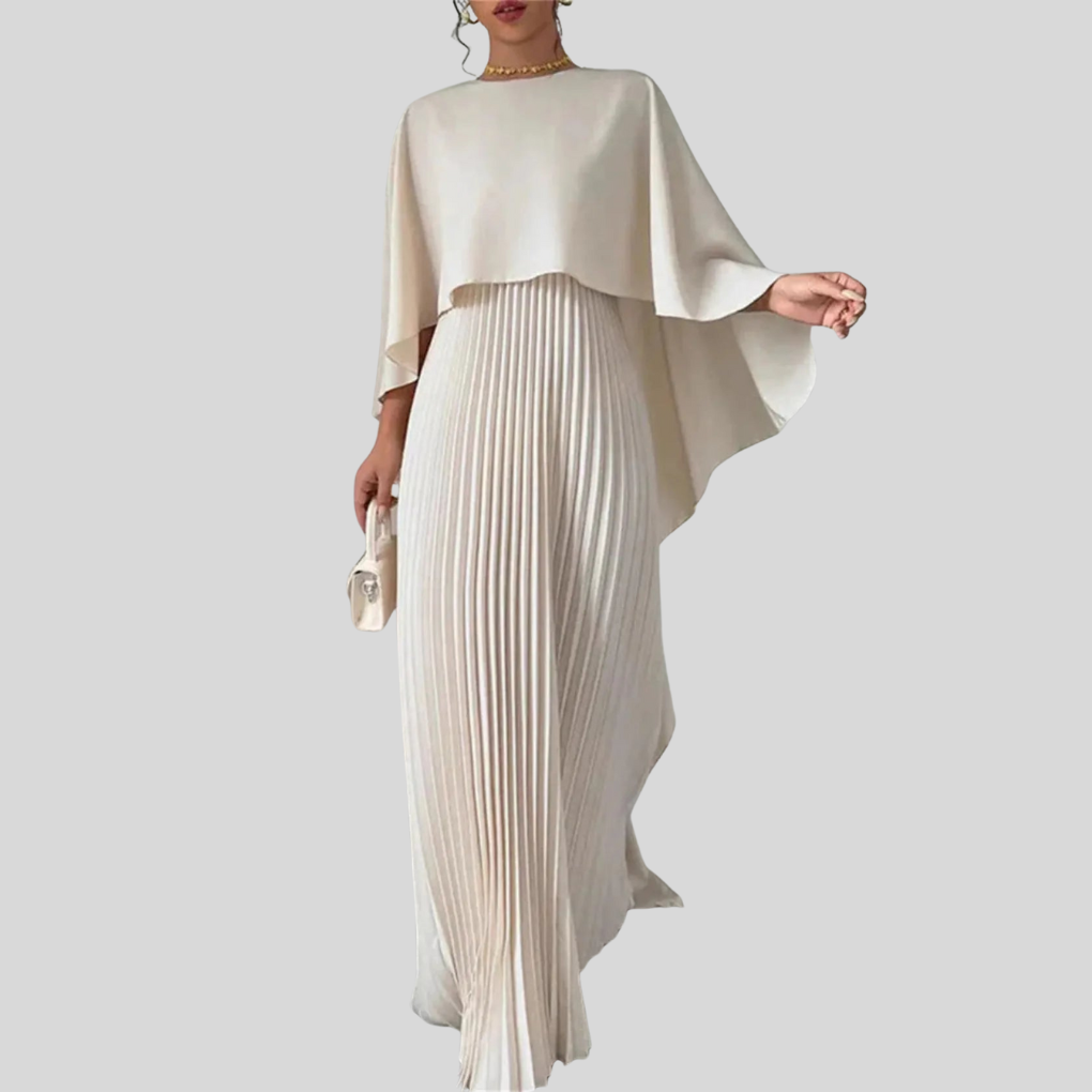 Maxi-jurk met vleermuismouwen
