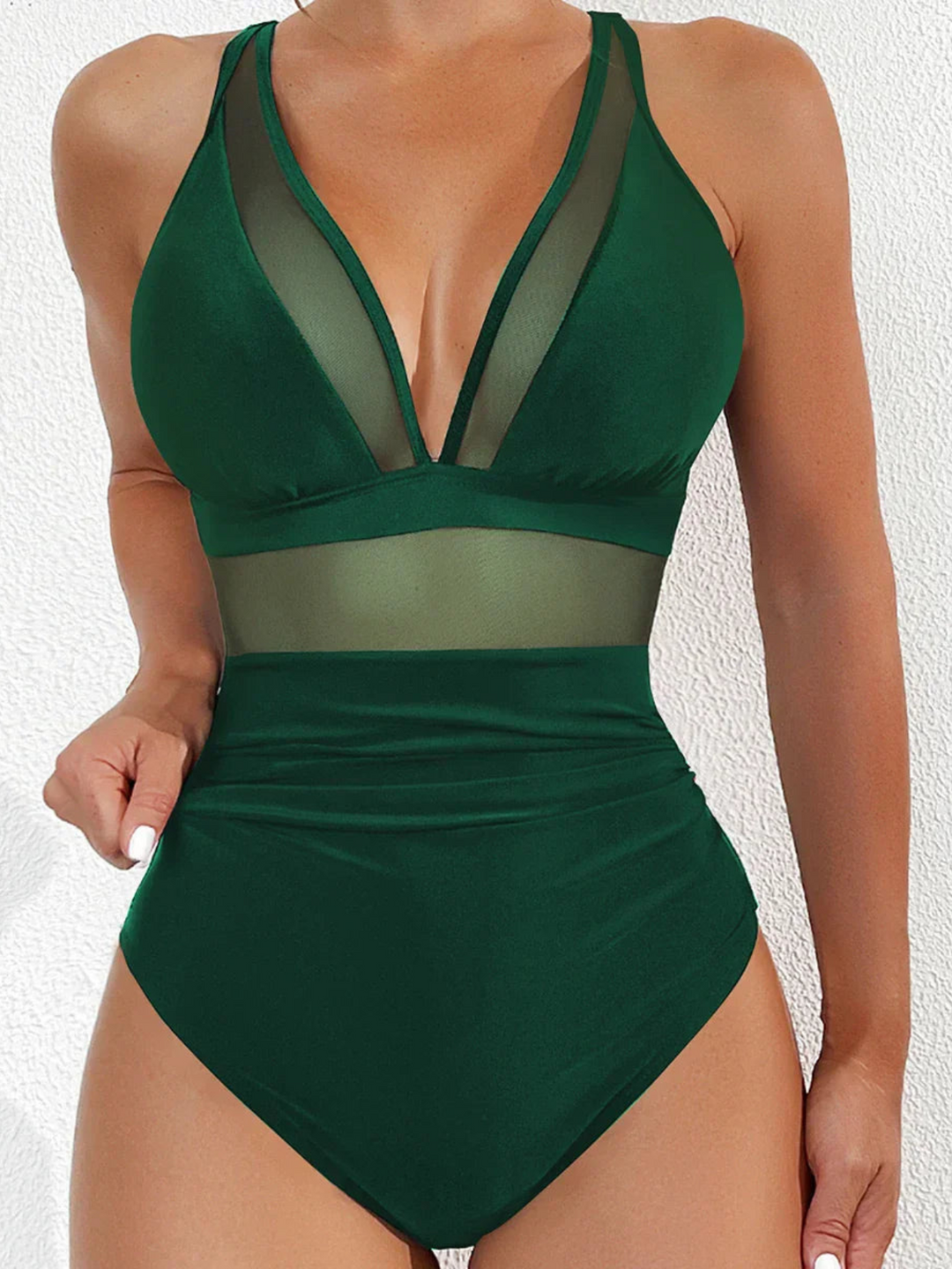 Badpak voor dames met mesh en push-upeffect – Chiara