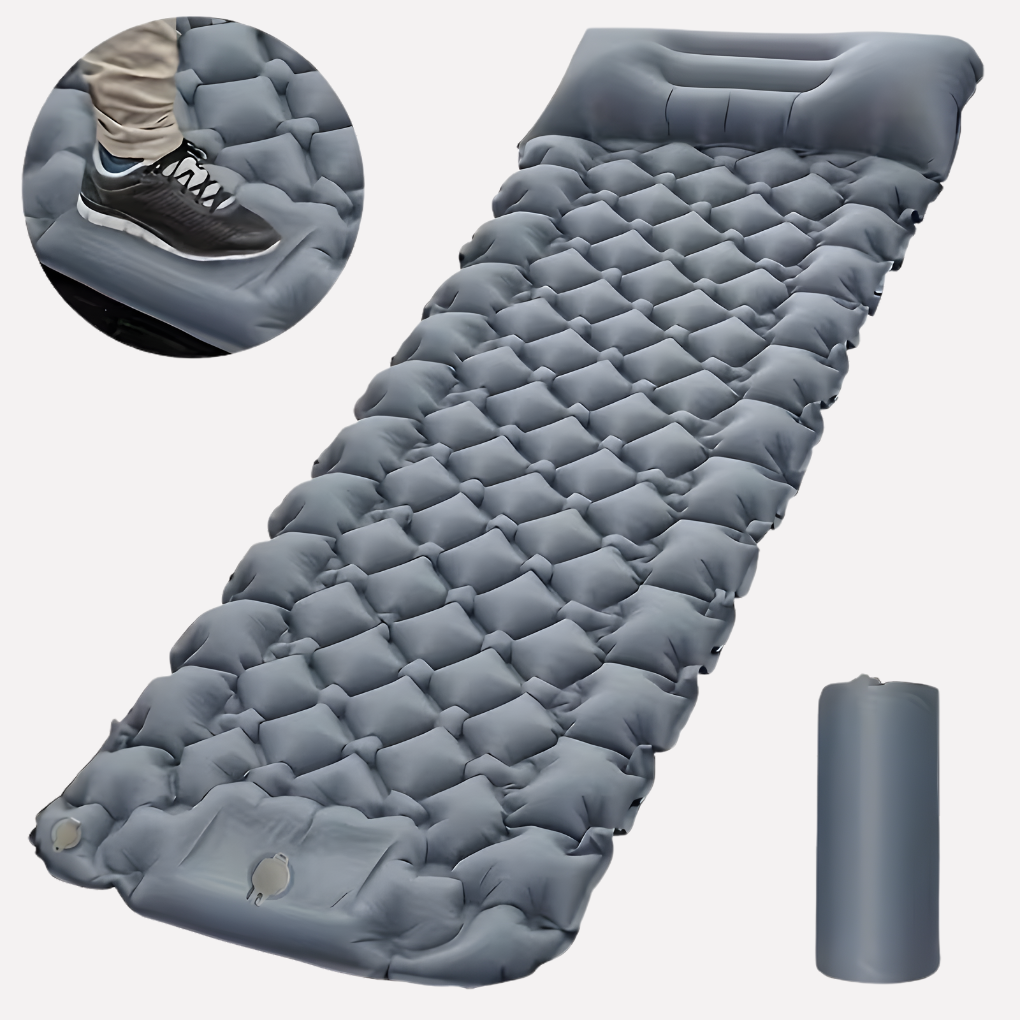 Opblaasbare Campingmat met Geïntegreerde Pomp en Kussen