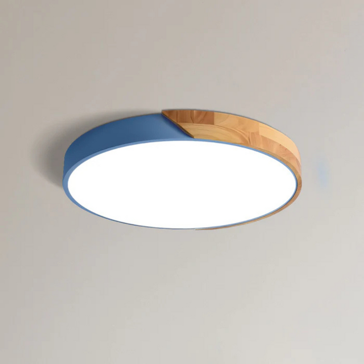 Delos Scandi houten plafondlamp | Natuurlijke LED-designlamp