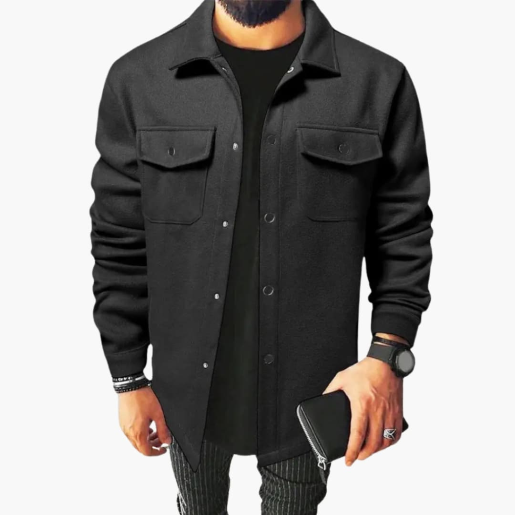 Heren Shirtjack met Knopsluiting