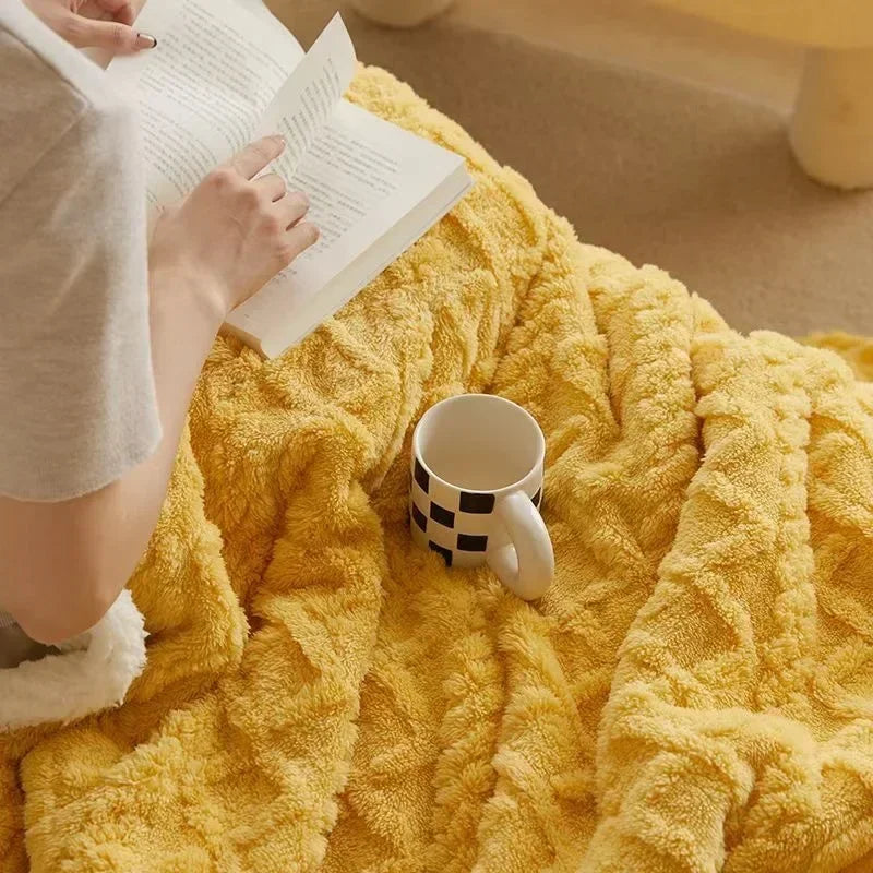 Dikke Winter Lamswollen Deken  - WarmWool
