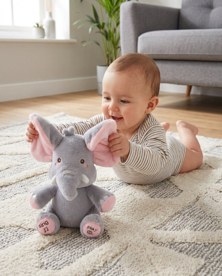 PeekaBuddy – De giechelende, interactieve kiekeboe-pluche olifant