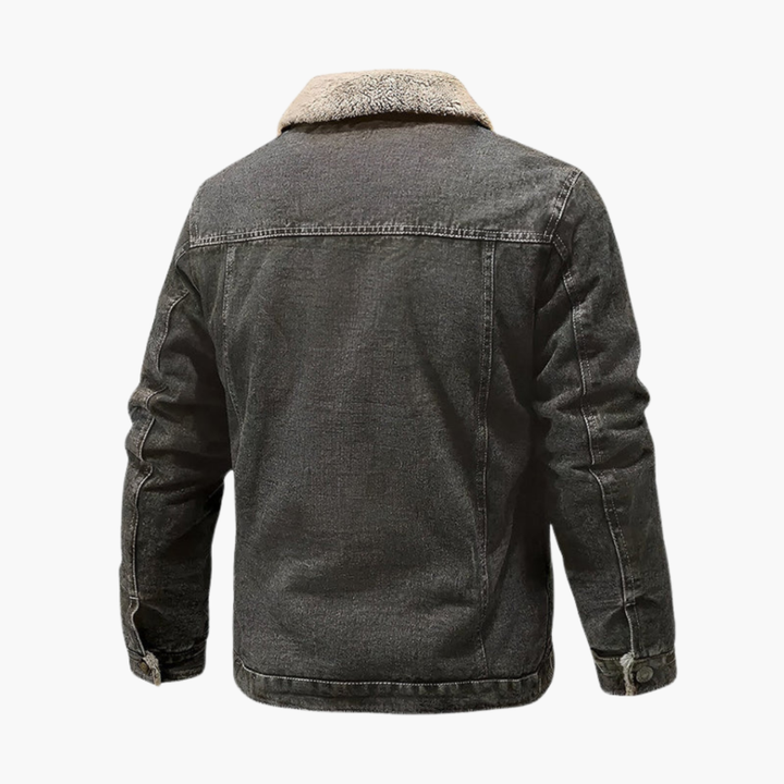 Heren Fleece-Voering Denim Jas Verkoopprijs