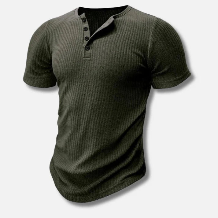 T-Shirt Voor Heren met knoopsluiting