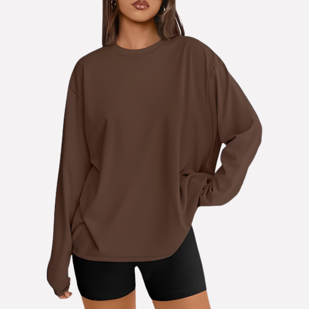 Vrouwen Oversized Lange Mouwen Shirt