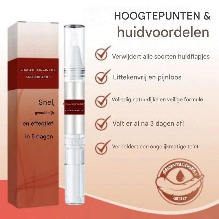Tags en moedervlekkenverwijderaar