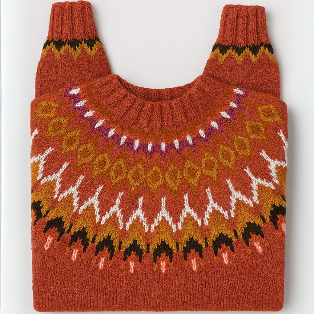 Vintage retro gebreide pullover trui voor dames - Cassandra