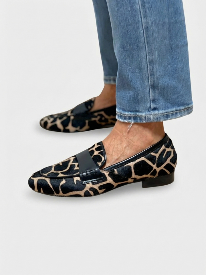 Chique Loafers met Dierenprint voor Dames