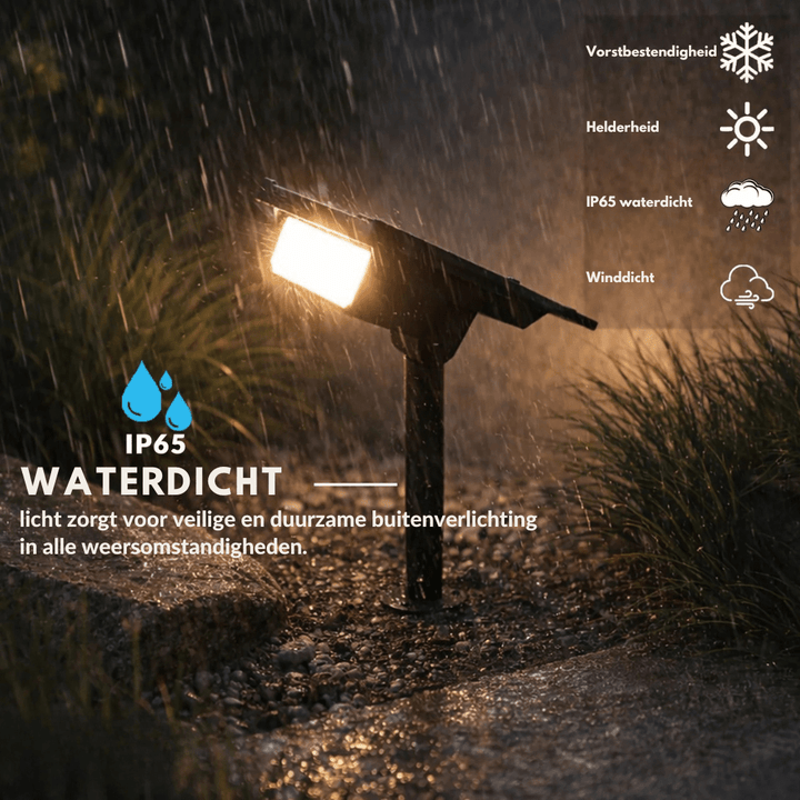 Stijlvolle waterdichte solar-tuinlamp