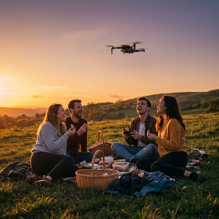 Cameradrone quadcopter 8K 3-assige gimbal opvouwbaar draagbaar GPS fotografie