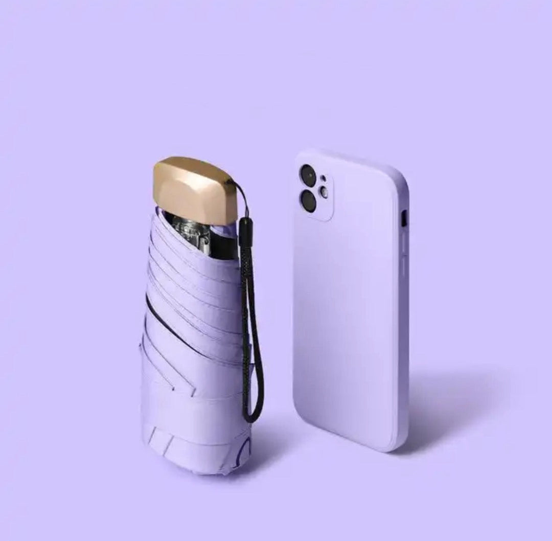 Compacte mini-zakparaplu met UV-bescherming