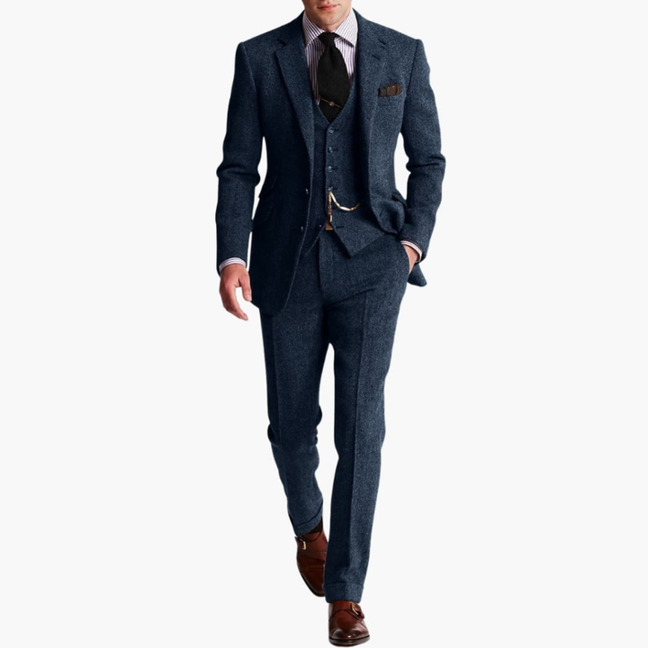 Heren Formele Pak Set met Jas en Vest