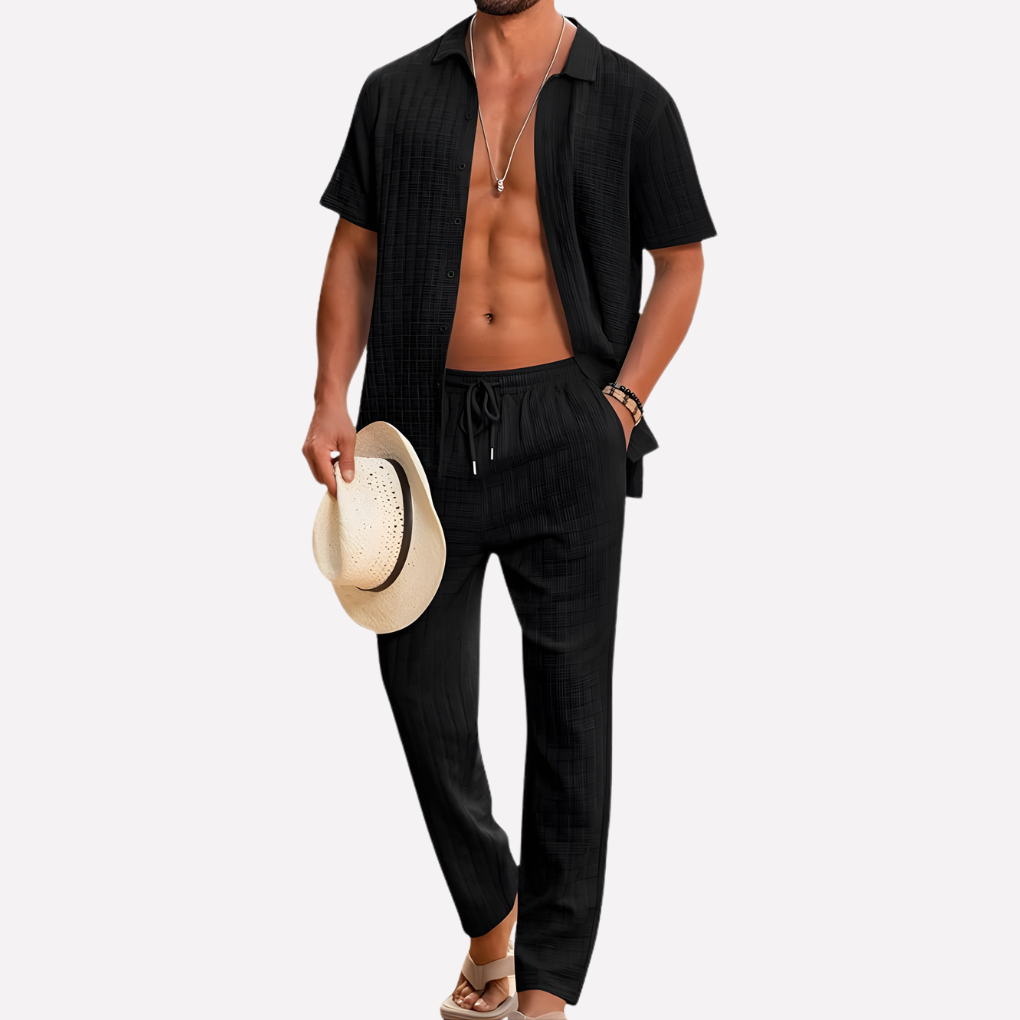 Mannen 2-delige Strandoutfit