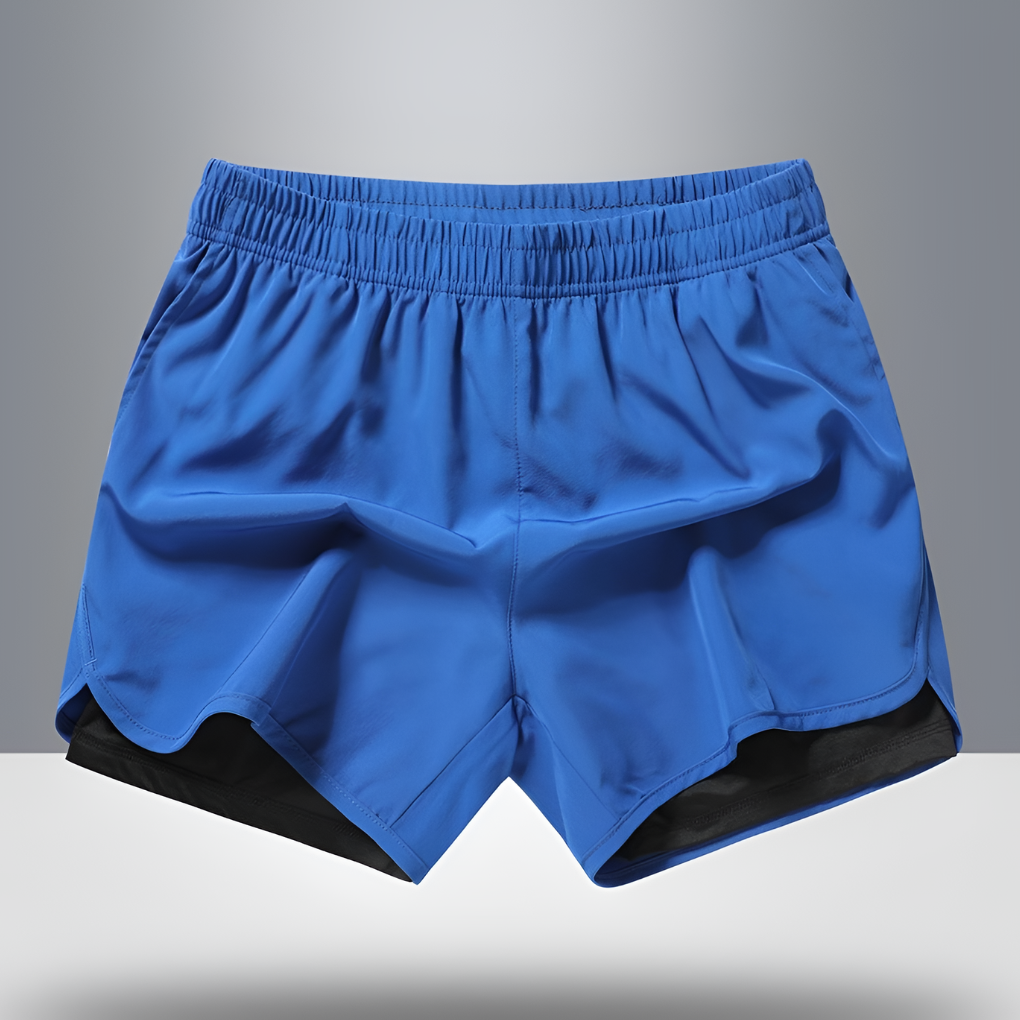 Sneldrogende hardloopshort voor heren met ritssluiting