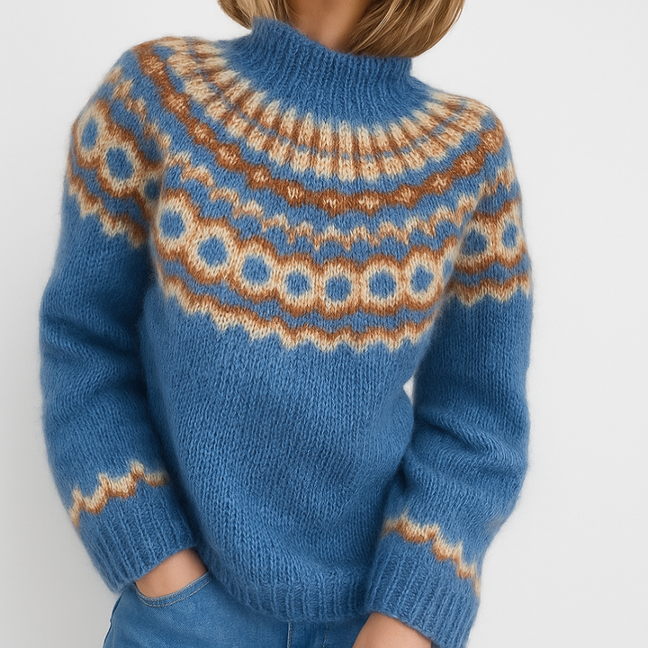 Vintage retro gebreide pullover trui voor dames - Cassandra