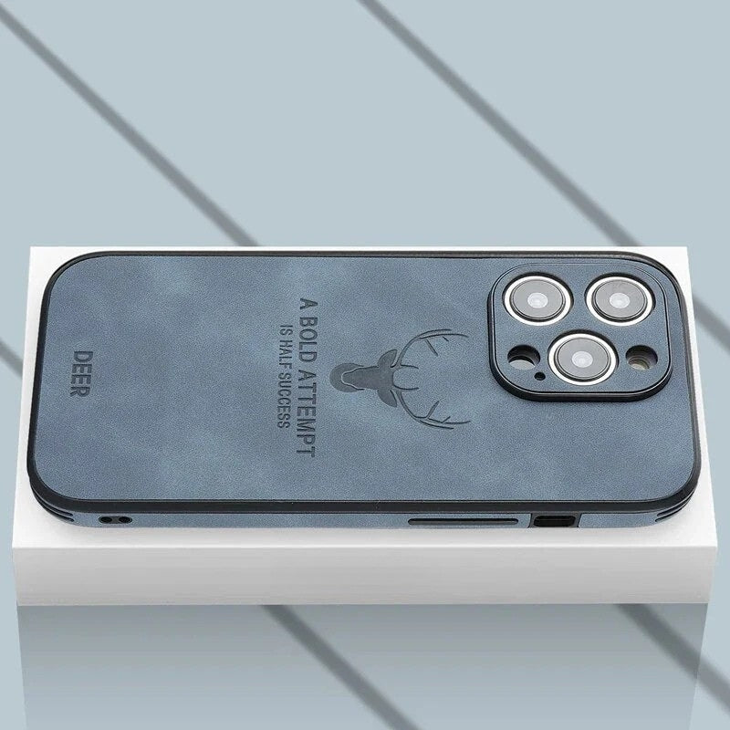 Luxe Hertenleren iPhone Hoes - Veltro