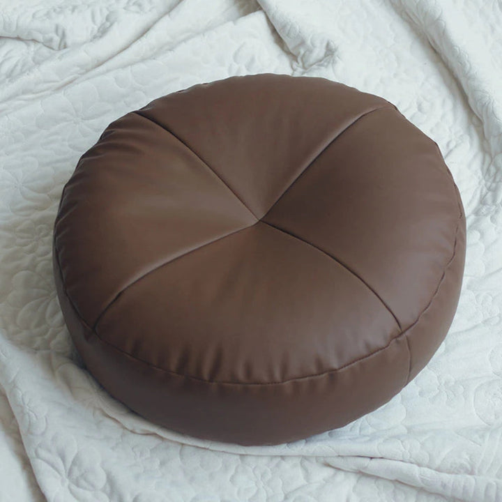 Nappa Leren Kussen in Japanse Stijl met Minimalistisch Design