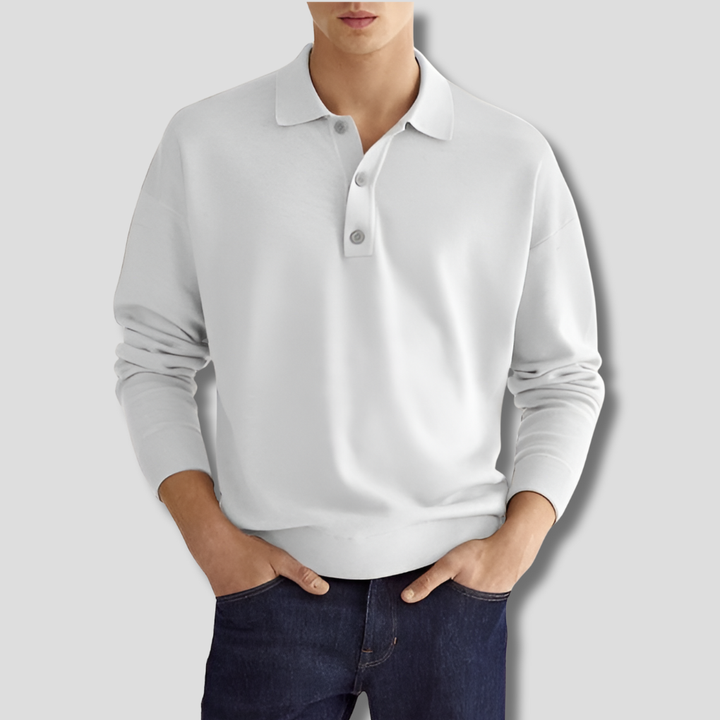 Heren katoenen poloshirt