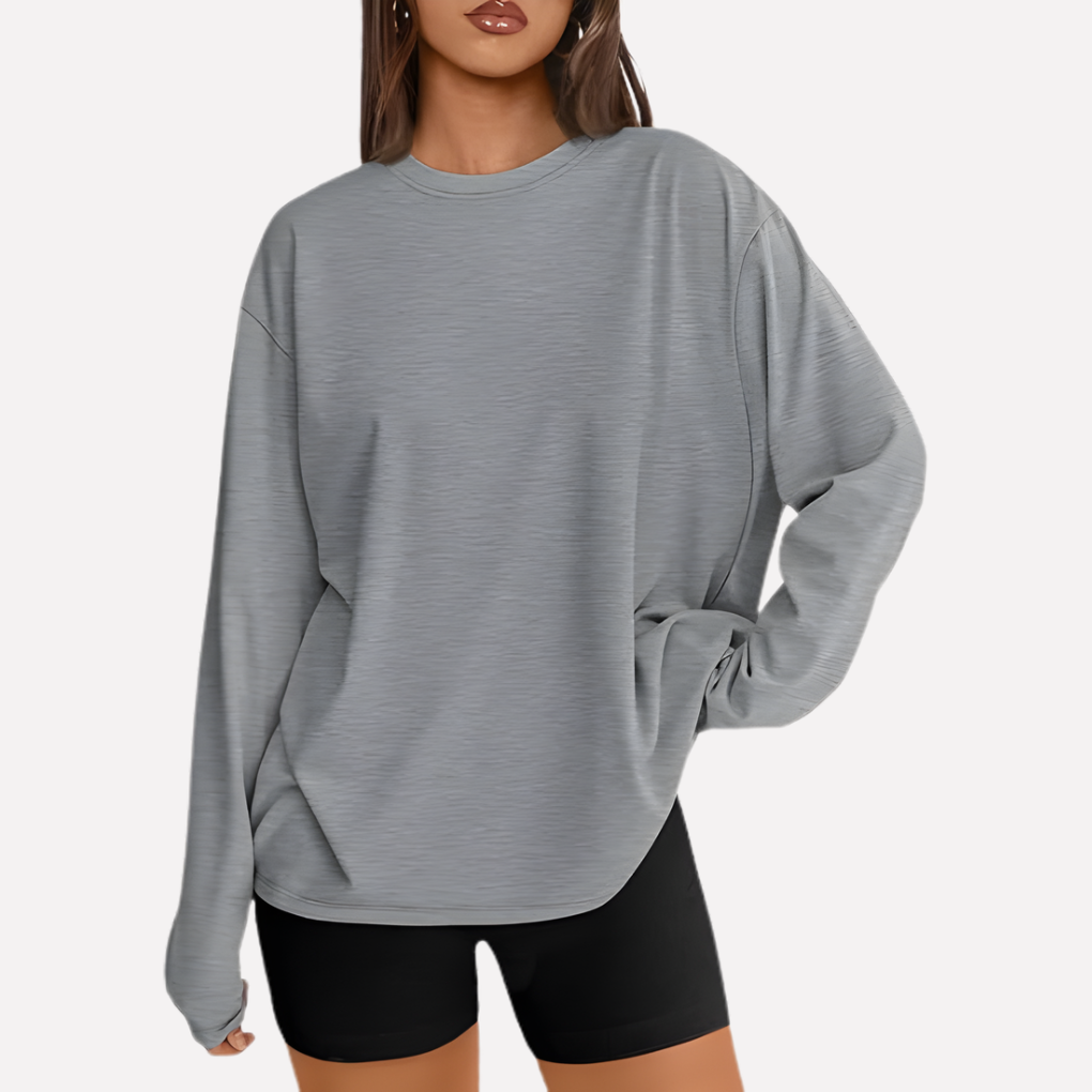 Vrouwen Oversized Lange Mouwen Shirt