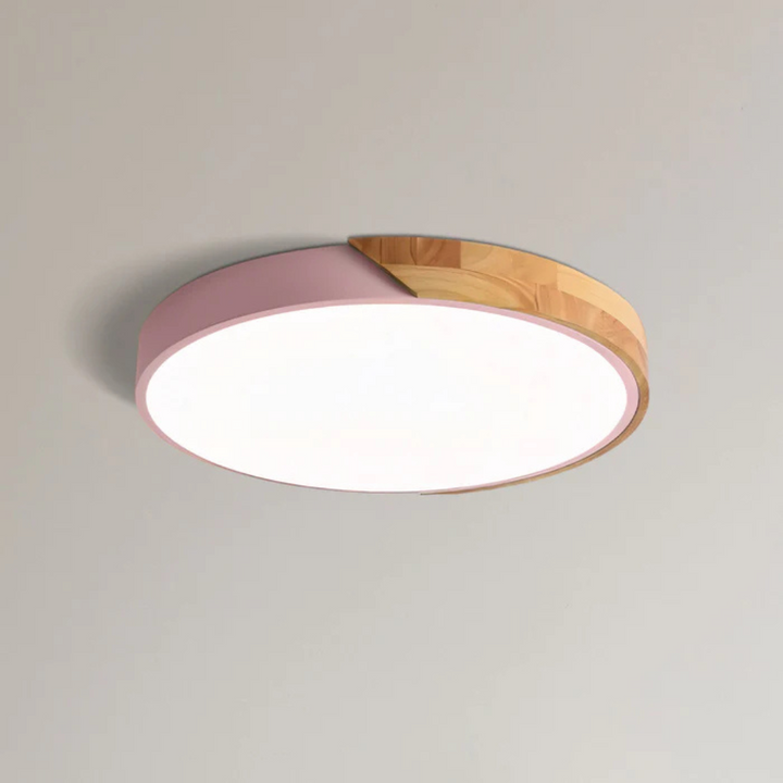 Delos Scandi houten plafondlamp | Natuurlijke LED-designlamp