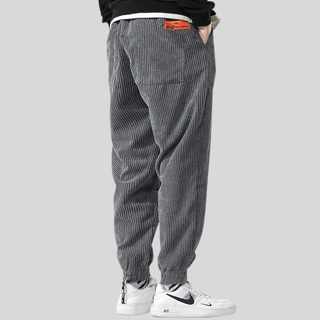 Heren joggingbroek met brede koorden – Relaxte, alledaagse stijl