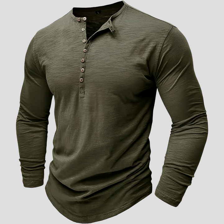 Los katoenen herenoverhemd - Casual, alledaagse stijl