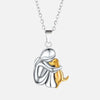 Halsketting met hond-omarming-hanger 