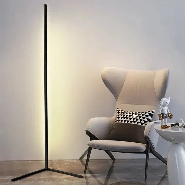 Dimbare LED-hoekstaanlamp met afstandsbediening