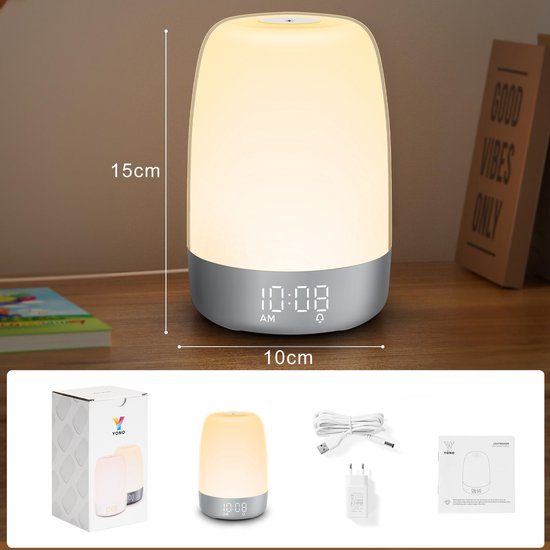 Wake-up light met natuurgeluiden – Aurora
