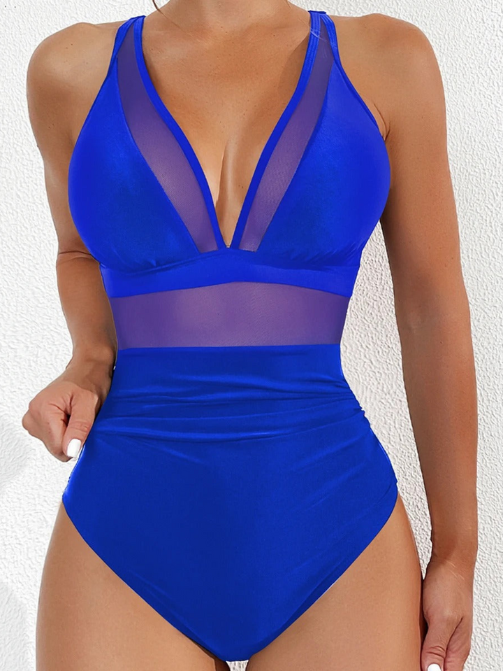 Badpak voor dames met mesh en push-upeffect – Chiara