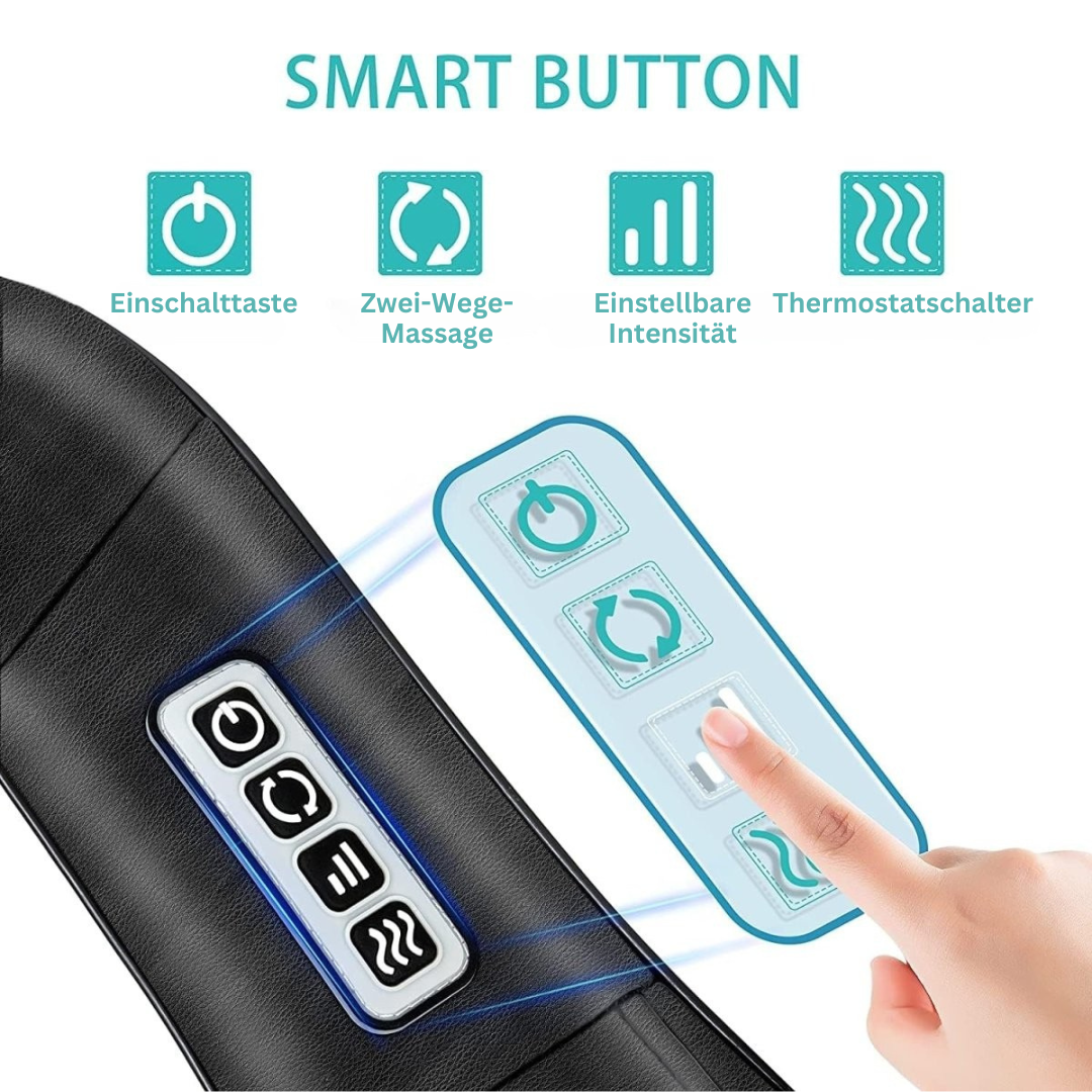 Shiatsu-massagekussen met infrarood – FlowRelief
