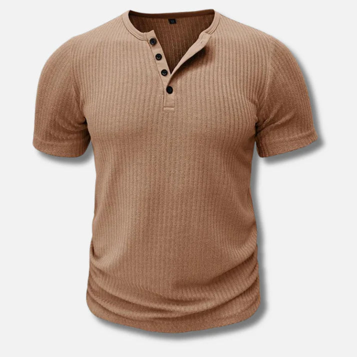 T-Shirt Voor Heren met knoopsluiting