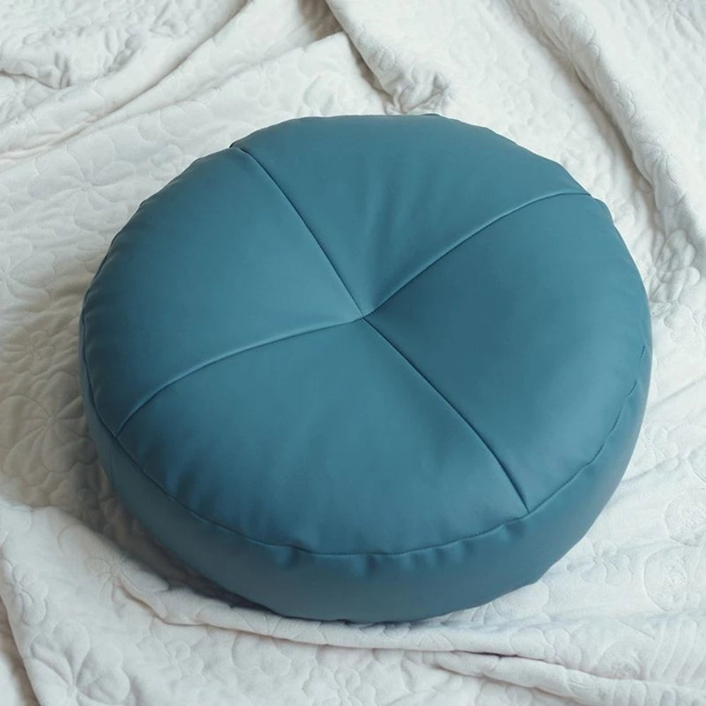 Nappa Leren Kussen in Japanse Stijl met Minimalistisch Design