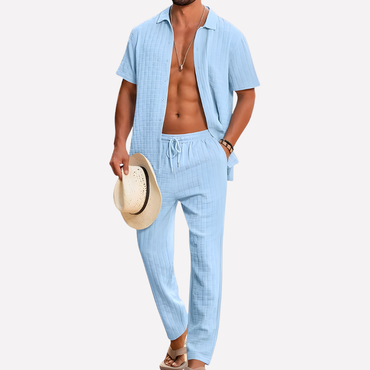 Mannen 2-delige Strandoutfit