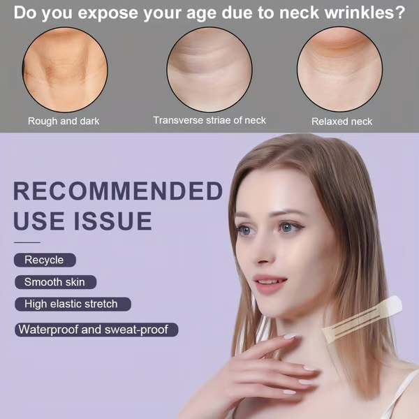 Directe halsliftingtape – onzichtbare, pijnloze contouring