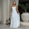 Zomerse sexy chiffon jurk met bandjes en elegante open rug