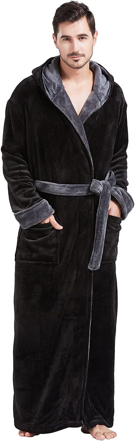 Lichte fleece zomerbadjas voor heren – James