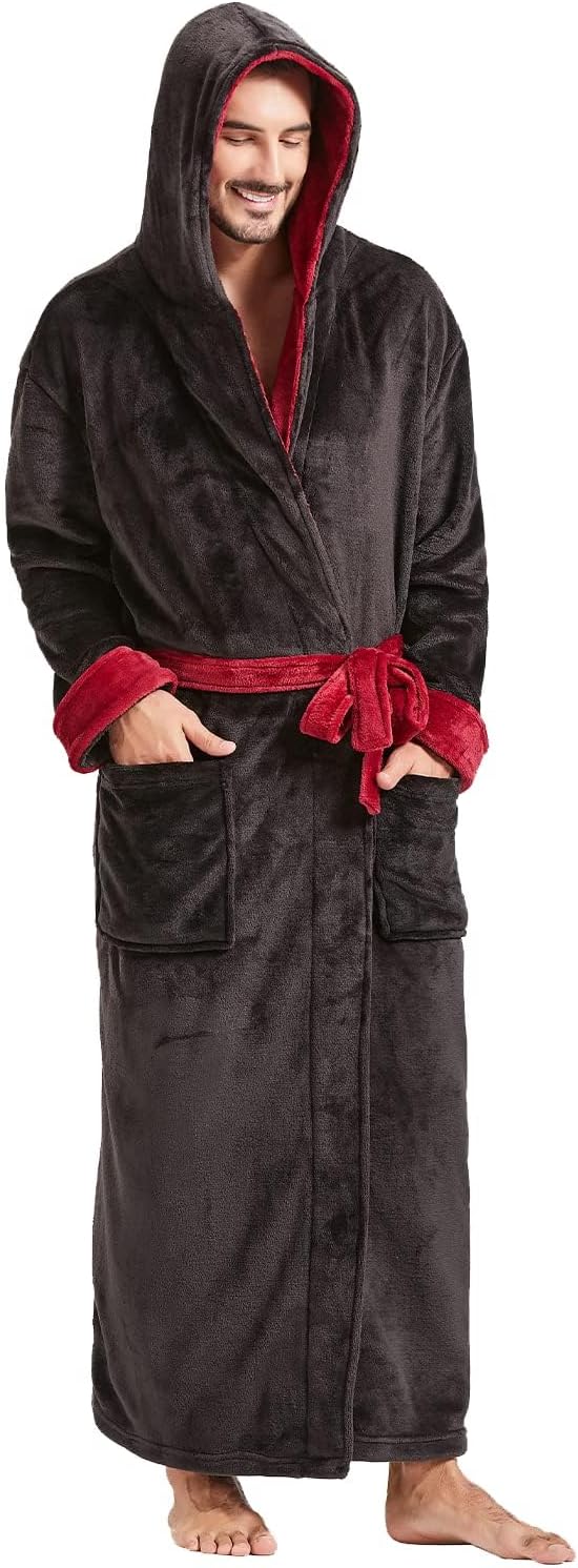 Lichte fleece zomerbadjas voor heren – James