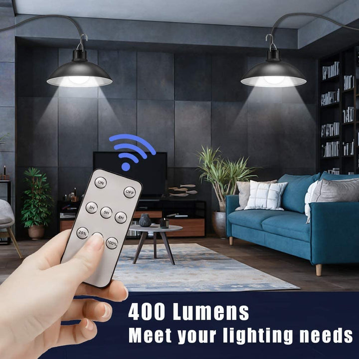 Draadloze Solar LED Lampenset met Afstandsbediening – TwinRay