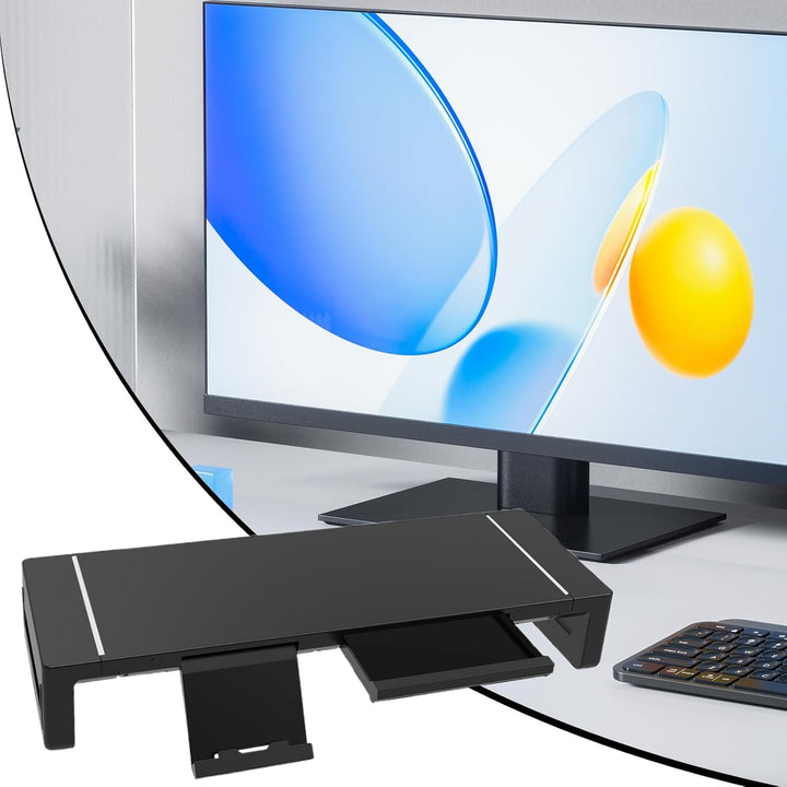 Elevation verstelbare monitorstandaard met lade – Stravon