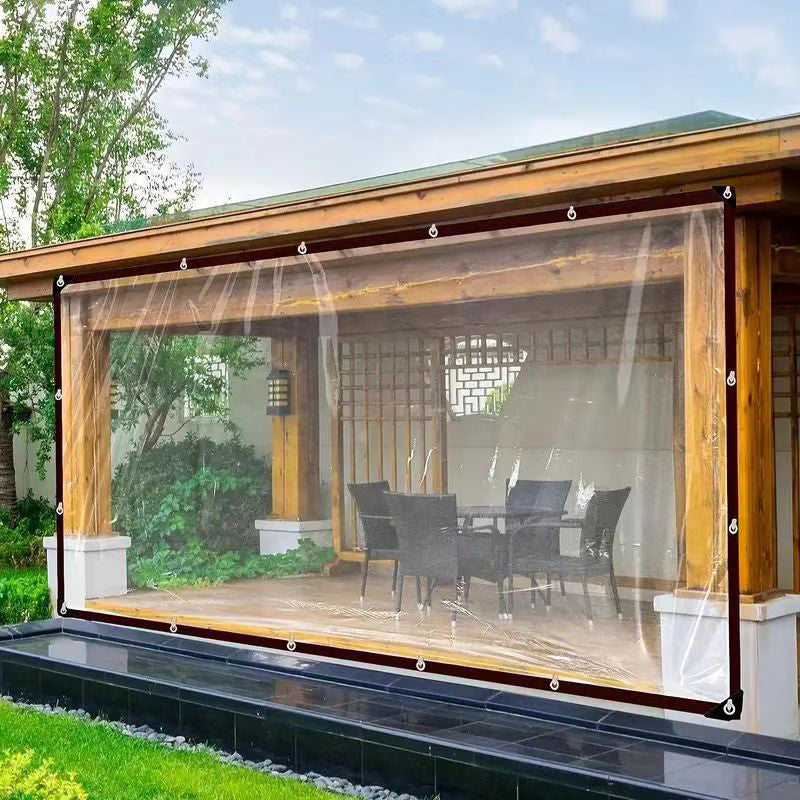 Transparant, weerbestendig dekzeil voor tuin, terras en buitenruimte
