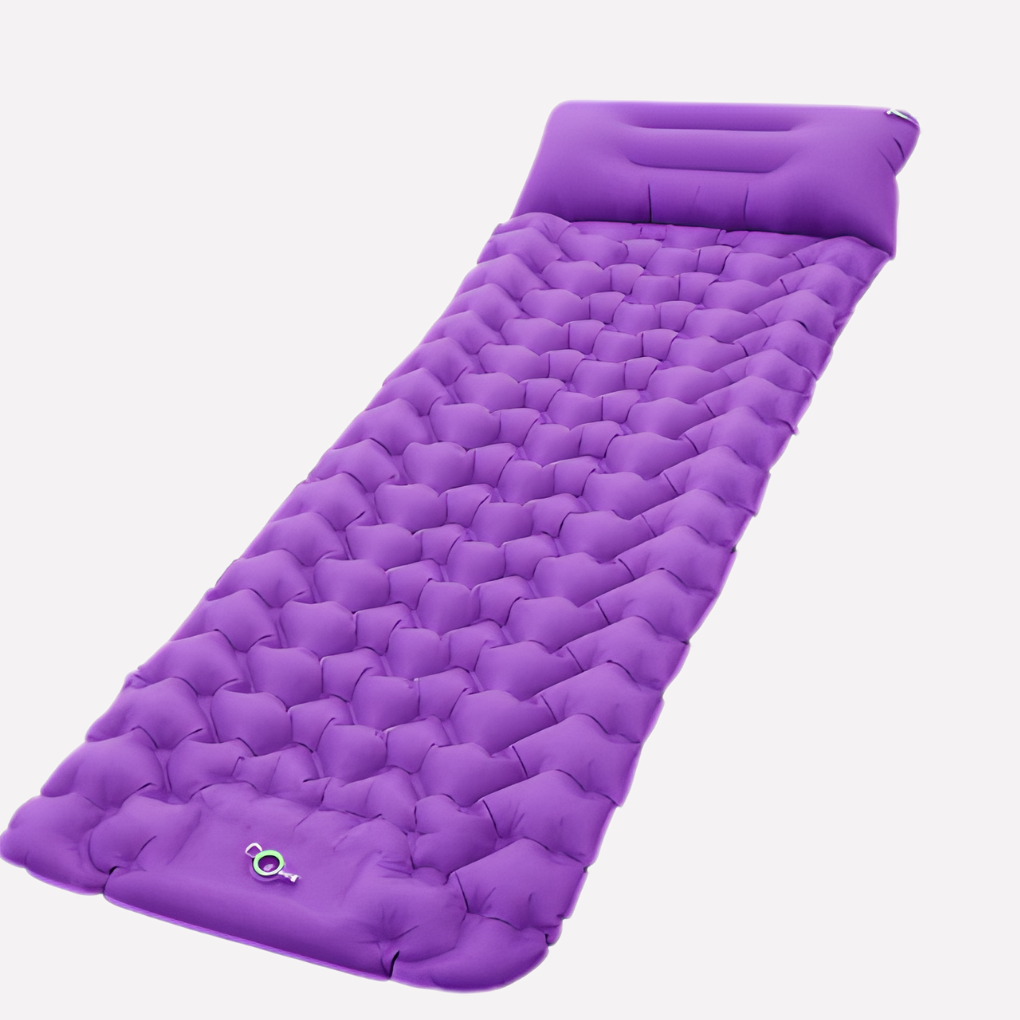 Opblaasbare Campingmat met Geïntegreerde Pomp en Kussen