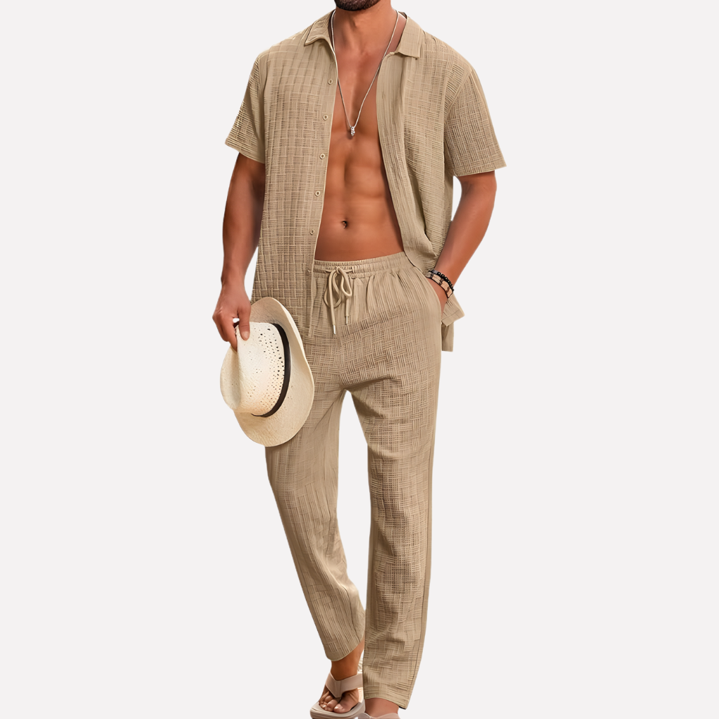 Mannen 2-delige Strandoutfit