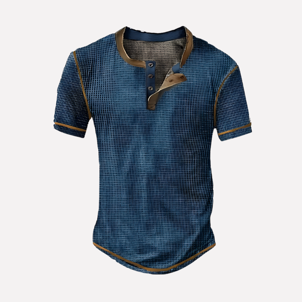 Heren Waffle Breisel Casual T-shirt
