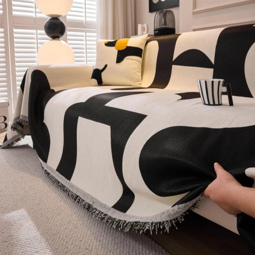 Moderne geometrische bankhoes