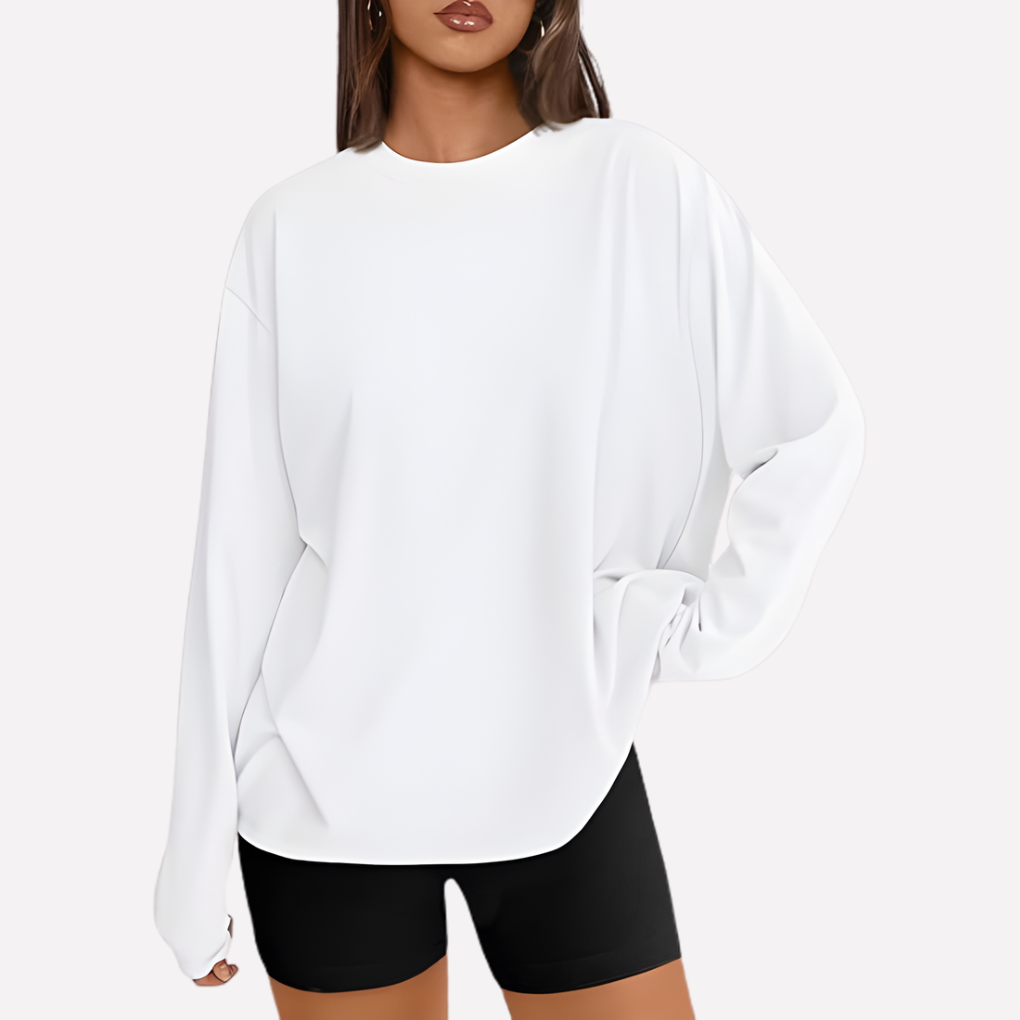 Vrouwen Oversized Lange Mouwen Shirt
