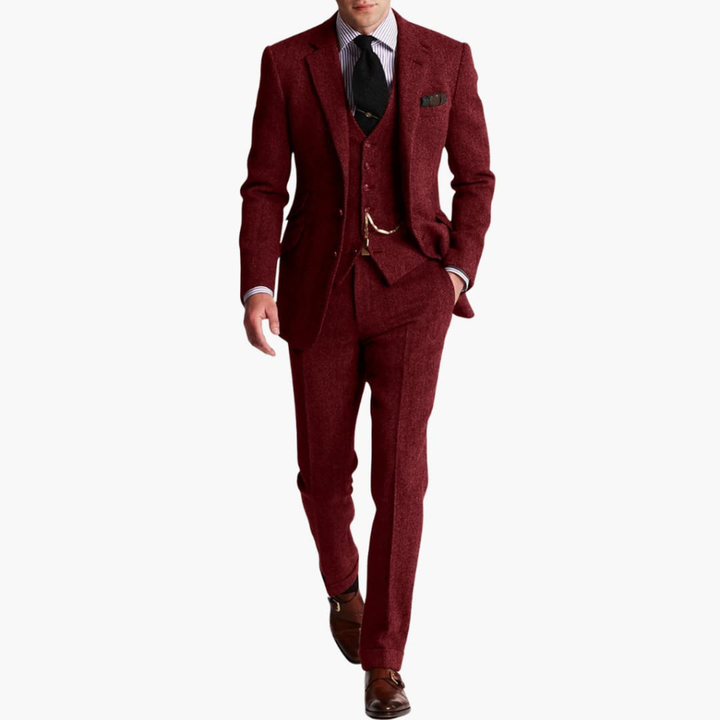 Heren Formele Pak Set met Jas en Vest