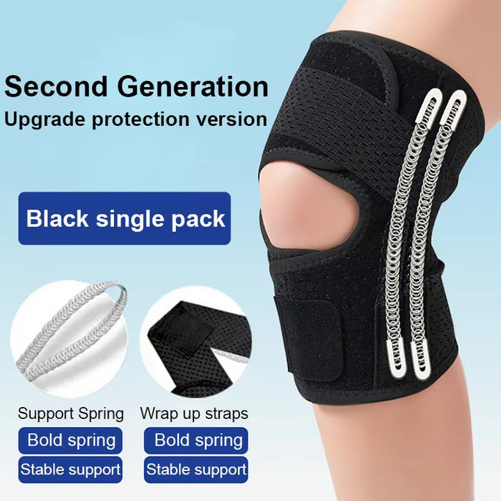 Kniebrace met instelbaar compressiesysteem