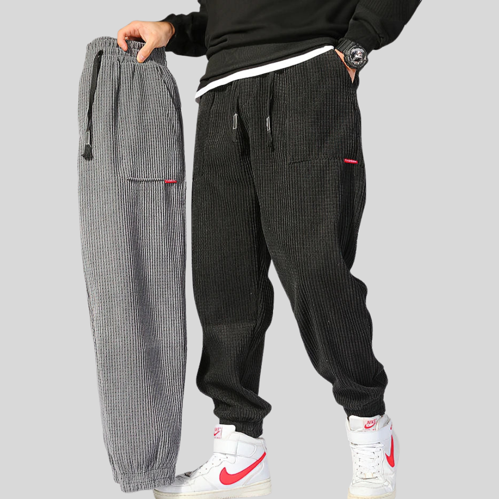 Heren joggingbroek met brede koorden – Relaxte, alledaagse stijl